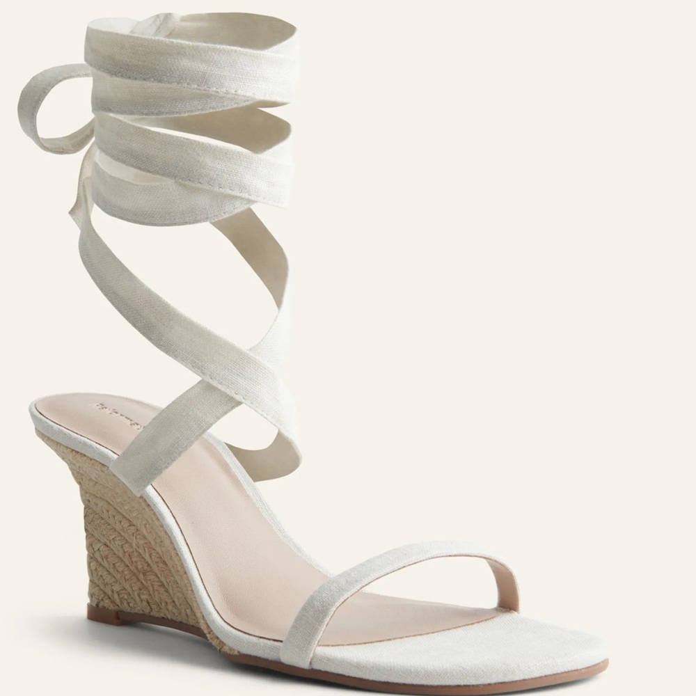 Reformation Alessa Lace Up Wedge Espadrille
